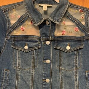 Jessica Simpson Upcycled Blue Denim Jacket